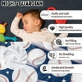 thumbnail image 3 of LHSHID Baseball Blanket Gifts for Boys Blue Baseball Plush Flannel Throw Blanket for Kids Baseball Sport Cozy Fuzzy Blanket with Stars for Teens Men Couch Bed Sofa Bedroom Decor, 3 of 9