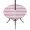 Pink, variant on Round Outdoor Tablecloth with Umbrella Hole and Zipper, Sage Green Striped Fitted Table Cover with Elastic Edge for 55-60 Inch, Farmhouse Vintage Stripes Waterproof Patio Tablecoths for Picnic