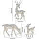 thumbnail image 5 of 2025 Solar-Powered Reindeer Family Lighted, Outdoor Christmas Decoration For Yards Gardens Lawns With 360 Degree Warm Light, 5 of 5