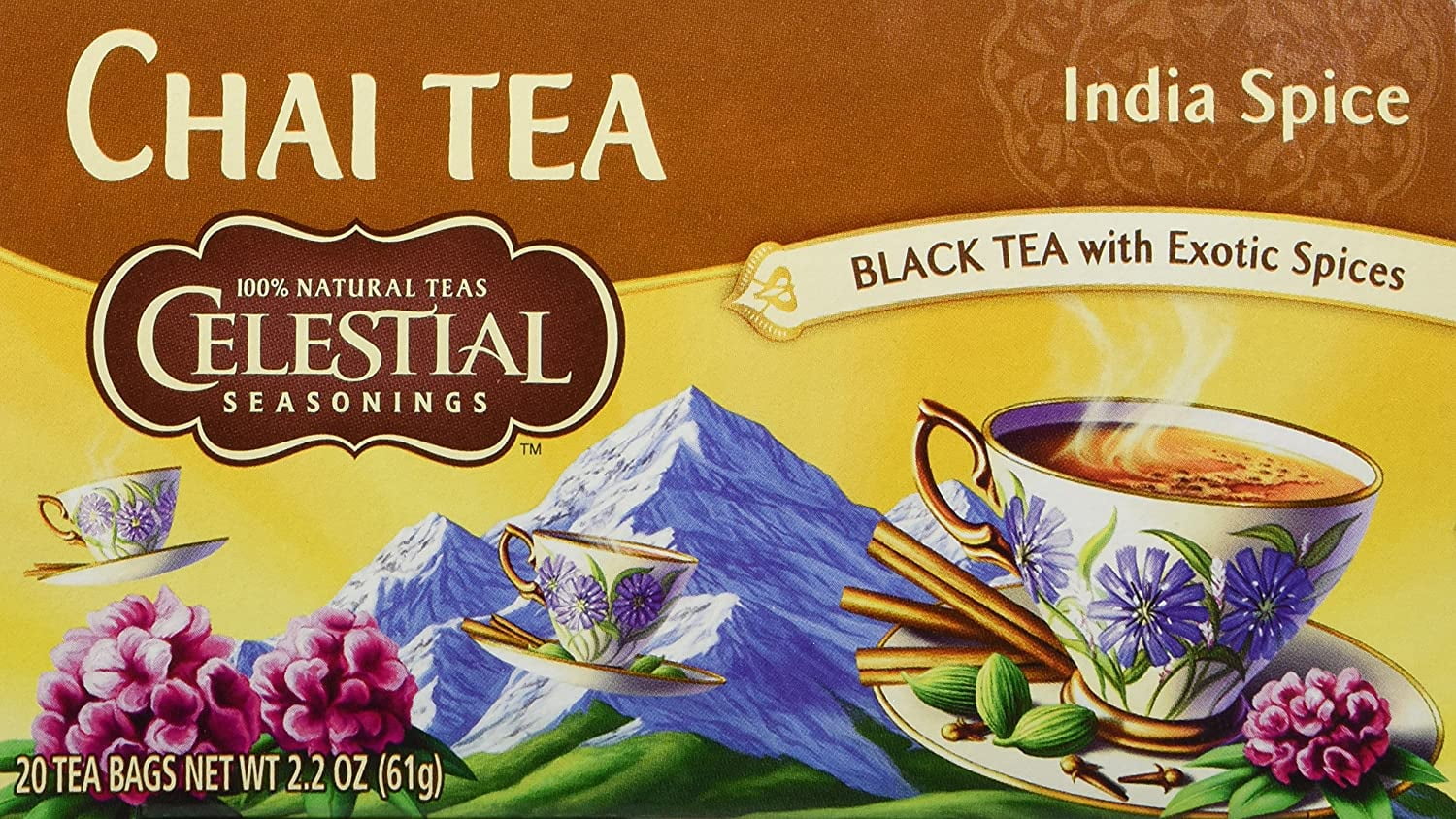 Celestial Seasonings India Spice Chai Tea Bags 20 Ct