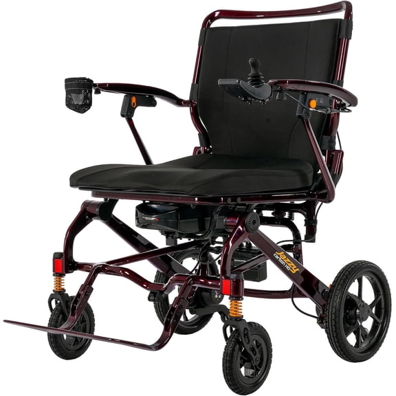 PrideMobility Jazzy Carbon HD, Folding Travel Power Chair, Weighs Just 32.2 Pounds,400 lb. Weight Capacity, with 5-Year Extended Warranty
