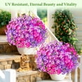 thumbnail image 3 of Yastouay 24 Bundles Artificial Petunias Flowers for Outdoors,UV Resistant Fake Flowers for Planters,Mixcolor Faux Petunias Silk Flowers for Proch Garden Yard Decor, 3 of 9