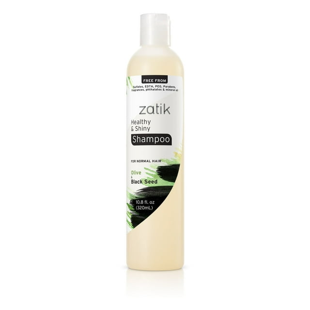 Champú Zatik Naturals Healthy Shiny Olive Black Seed 320 ml