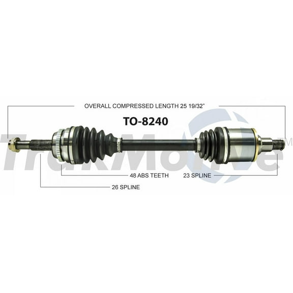 CV Axle Shaft Fits select: 2008-2013 TOYOTA HIGHLANDER
