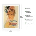 thumbnail image 2 of Parisienne - Swiss Brand Cigarettes - Vintage Advertising Poster by Jean Gabriel Domergue c.1970 - Fine Art Rolled Canvas Print 27in x 40in, 2 of 4