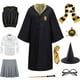thumbnail image 5 of Disfraz unisex de Hufflepuff para adultos, niños, niñas, mujeres y hombres, uniforme de la escuela de magia de Hermione, disfraz de mago Potter para Halloween, 5 of 5