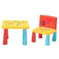 thumbnail image 2 of HLONK Kids Table Chair Set, Alphabet Letter Table Chair Set with Reduced Version Mushroom Leg [40 x 35 x 30], 2 of 8