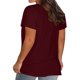 thumbnail image 4 of Fiudx Tops para Mujer Moda Mujer Cuello Redondo Verano Manga Corta Blusa Camiseta Casual Impresión Tops, 4 of 5