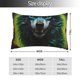 thumbnail image 2 of Fotbe Fluorescent Wolf Funda de Almohada Decorativa Estilo Occidental, Lujo en Algodón, Fundas para Almohadas King, Cojín Estampado para Decoración del Hogar-14"x20", 2 of 6