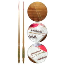 Hemoton Professional Yangqin Sticks for Dulcimer with Bamboo Material and Multi Color Suitable for