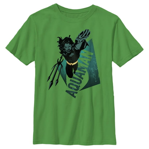 Boy's Aquaman Trident King Swimming  Graphic T-Shirt