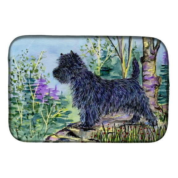 Cairn Terrier Dish Drying Mat