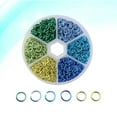 thumbnail image 3 of 6mm 1080pcs Aluminum Open Jump Ring Split Rings for DIY Jewelry Making Finding Handicraft Accessories Connector(Mixed Color), 3 of 6