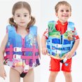 thumbnail image 4 of SAYOO Chaleco salvavidas para niños, chaleco flotante para nadar para niñas y niños, ayuda a la flotabilidad SAYOO Moda, 4 of 5