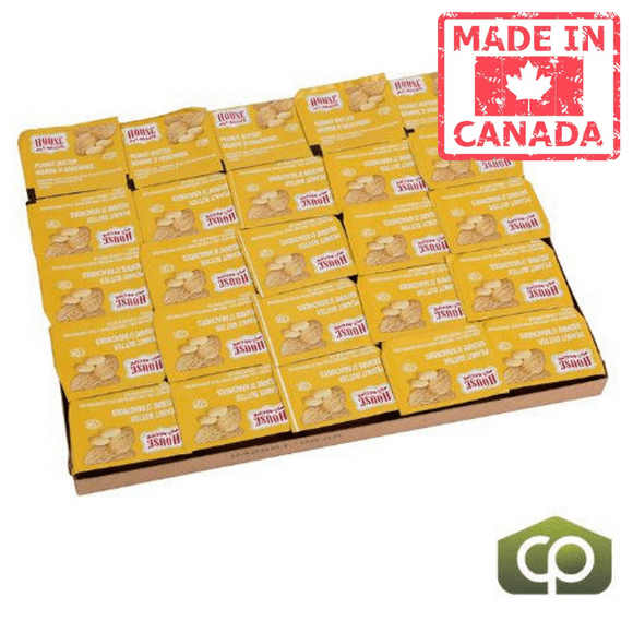 House Recipe Smooth Peanut Butter Cups 0.56oz/16gm (200/Case)- Canadian Made