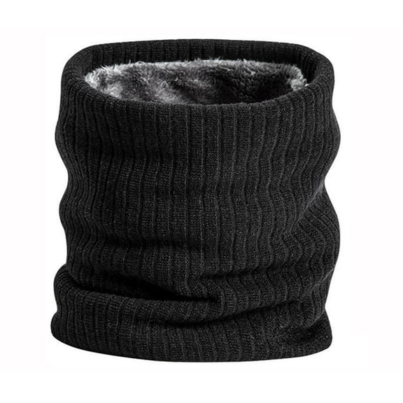 vnanda Men Women Neck Warmer Unisex Knitted Fleece Winter Neck Wrap Warm Cycling Neck Wrap for Weather Solid Color Scarf for Men Women Windproof Resistant