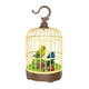 thumbnail image 2 of Pájaro cantor en jaula, juguete de columpio para pájaros, control realista, jaula para pájaros cantora de escritorio Verde y azul, 2 of 9