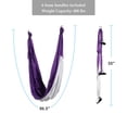 thumbnail image 2 of Preenex Aerial Yoga Swing Set, Yoga Hammock Trapeze Sling Inversion Tool for Home or Gym, Include Ceiling Mounting Kit and 2 Extensions Straps, 2 of 8