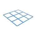 thumbnail image 1 of Juego de lanzar y lanzar TAC Toe grande, juego de ingenio, clásico, grande, 1,13 m x 1,13 m, para césped azul B, 1 of 8
