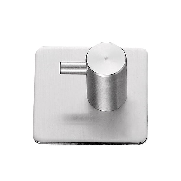 Gancho de acero inoxidable de estilo cilíndrico de 14/16mm, gancho para abrigos de viscosa resistente, colgador de toallas de baño, gancho Almacenamiento y organización del hogar Plata 14 mm Billuyoard HA001685-02