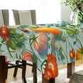 thumbnail image 5 of Yayeee Tablecloths 60" x 90" Rectangle Wrinkle Resistant Party Table Cover, Green Floral Tomatoes, 5 of 8