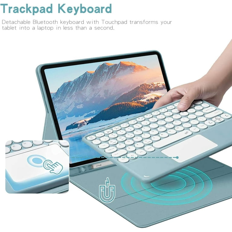KENKE Case With Keyboard For IPad 9th/8th/7th Generation 10.2 Inch 2021/2020/2024