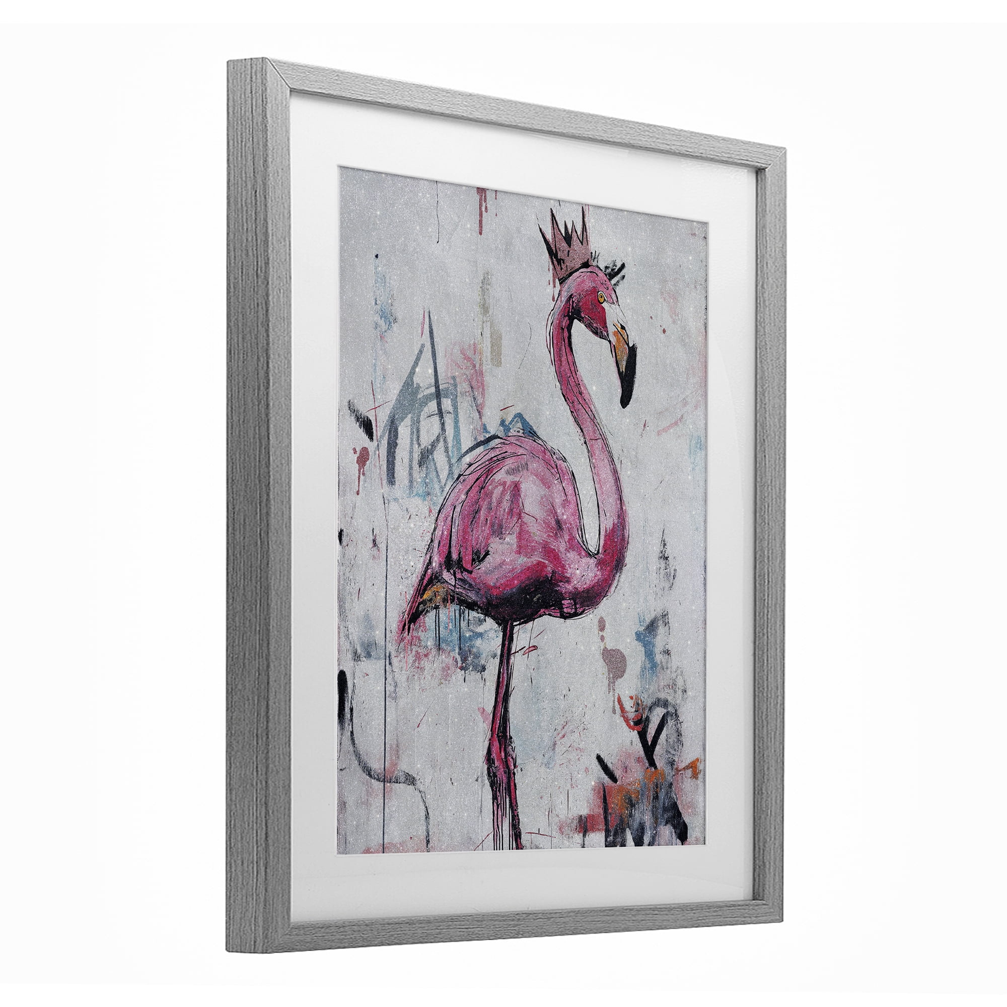 Stupell Industries Urban Feather Glow Gray Framed Print Under Glass, design by Svetlana Aleynikova