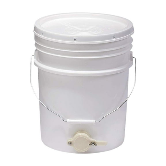 colaxi Honey Pail Beekeeper Tool 20 L Lightweight Container with Gate Valve Barrel Multipurpose Syrup Storage Honey Bottling Bucket
