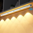 thumbnail image 1 of tumgatte Under Cabinet Lights, LED Rechargeable Battery Operated Motion Sensor Light, Magnetic Dimmable Closet Lights, Wireless Under Counter Lights For Kitchen, Stairs Summer Savings, 1 of 7