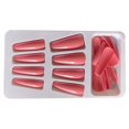 thumbnail image 2 of 1 Set French Tip Press on Nails Simple Operation Coffin False Toe Files Glittery Stick Full Cover Ballet Style Beauty Tool DIY Decorations Type 6, 2 of 6