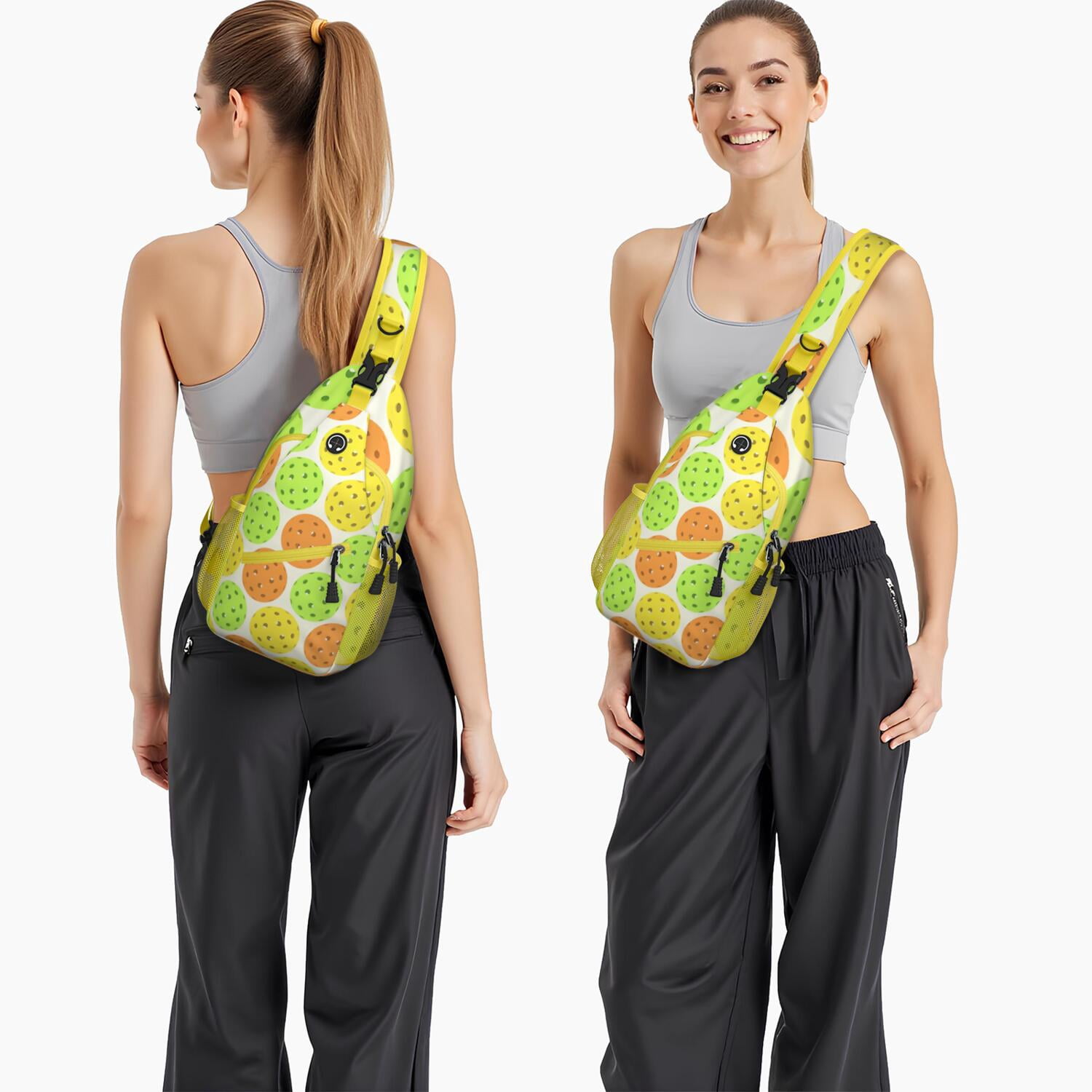 Travel-Ready Crossbody Bag Lightweight Shoulder Backpack with Baseball Print, Anti-Theft Pocket Versatile for Sports, Commuting