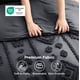 thumbnail image 5 of Juego de edredón Bedsure King Size gris oscuro con diseño boho acolchado, 3 piezas, 5 of 8