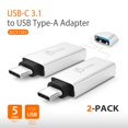thumbnail image 4 of j5create USB C to USB Type-A Adapter [2 Pack] - USB C Male to USB3 Female Adapter (JUCX15X2), 4 of 4