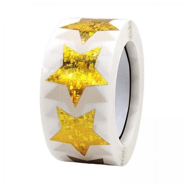 3x 500x Pegatinas de Estrellas, Pegatinas de Sobres Brillantes, Pegatinas de Negocios Artesanales, Etiquetas Adhesivas de Estrellas para Hacer Tarjeta 3 piezas