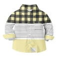 thumbnail image 5 of Bxsruta Blouse for Kids, Children's Plaid Print Long Sleeve Button Down Shirt, Casual Turn Down Collar Top, 5 of 6