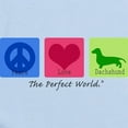 thumbnail image 2 of CafePress - Peace Love Dachshund Infant Bodysuit - Baby Light Bodysuit, Size Newborn - 24 Months, 2 of 4