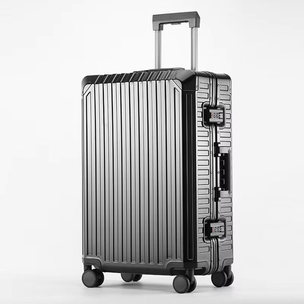 KLQDZMS-maleta con ruedas, caja de embarque de aleación de aluminio y magnesio, cubierta de carrito de negocios para hombre, equipaje de cabina de 20 "24" 26 "28 pulgadas