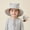 Gray, variant on Kids Summer Beach Hat Floral Print Wide Brim UPF 50+ Sun Protection Bucket Cap