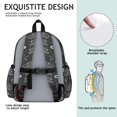 thumbnail image 5 of Moth and Sun Gothic Pattern Cute School Backpack with Padded Back and Adjustable Shoulder Straps 13.4"x11"x4.7", 5 of 5