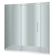 thumbnail image 4 of Aston SDR978-TR-SS-72-10-L Langham 72" Wide X 77-1/2" High Frameless Sliding Shower Door -, 4 of 6