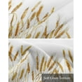 thumbnail image 6 of Golden Wheat Linen Curtain Valance for Bedroom/Bathroom/Kitchen/Office/Living/Dining Room Window,Retro Summer Fall Harvest Crops Botanical Pocket Topper Drapes Decorative Cafe Drapery Panel 54"x18", 6 of 6
