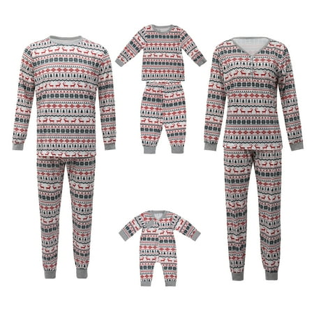

Matching Family Christmas Comfy Pajamas Set Soft Cotton Clothes Loungewear Sleepwear for Dad Mom