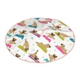 thumbnail image 2 of Bingfone Christmas Tree Skirt Mat Christmas Decoration Interior 36"-Yoga Dogs Poses, 2 of 8