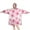 Pioneer Flower Floral-2, variant on Wearable Oversized Blanket,Pioneer Flower Floral Print Pattern Wearable Blanket Hoodie for Adults,Cozy Hooded Blankets with Super Pockets,Super Warm Fuzzy Pullover for Women & Men