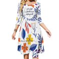 thumbnail image 1 of Dios es luz 1 Juan 1: 5 Cita bíblica Vestido de cuello cuadrado Vestido de verano dulce Vestido elegante con estampado halter para mujer Dios es luz, 1 of 6