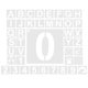 thumbnail image 1 of Letter Stencils for Painting 42Pcs White Pet DIY Word Stencils with Clear Handwriting, 1 of 5