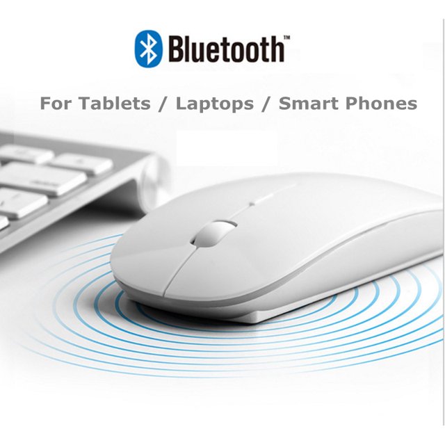 CAROOTU 5.1 Bluetooth 1800 DPI Bluetooth Wireless Mute Slim Mouse For Ipad Mac Android Tablet Laptop Smart Phones