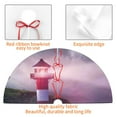thumbnail image 6 of Kll 36" Christmas Tree Skirt Lighthouse Waves Torrential Rain Xmas Tree Skirts Mat For New Year Xmas Holiday Party Indoor Outdoor Home Decoration, 6 of 9
