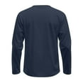 thumbnail image 5 of WTOBBY Men's Round Neck Raglan Long Sleeve T-Shirt Top Casual Everyday Shirt for Men in Comfortable Lightweight Design,Navy 2XL, 5 of 6