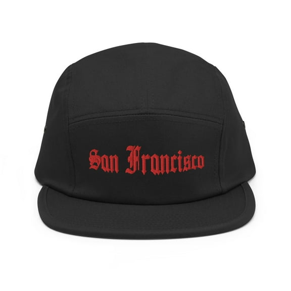 San Francisco Five Panel Cap (Black)
